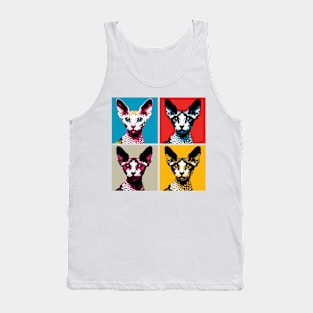 Cornish Rex Pop Art - Cat Lovers Tank Top